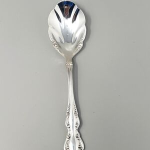 Oneida Silver-Plated Shell Baroque Rose Sugar Spoon